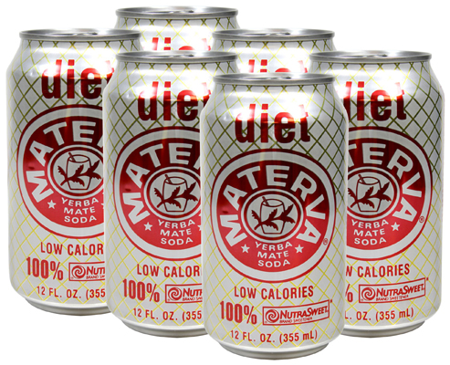 Materva Diet Six Pack 12 Oz Cans